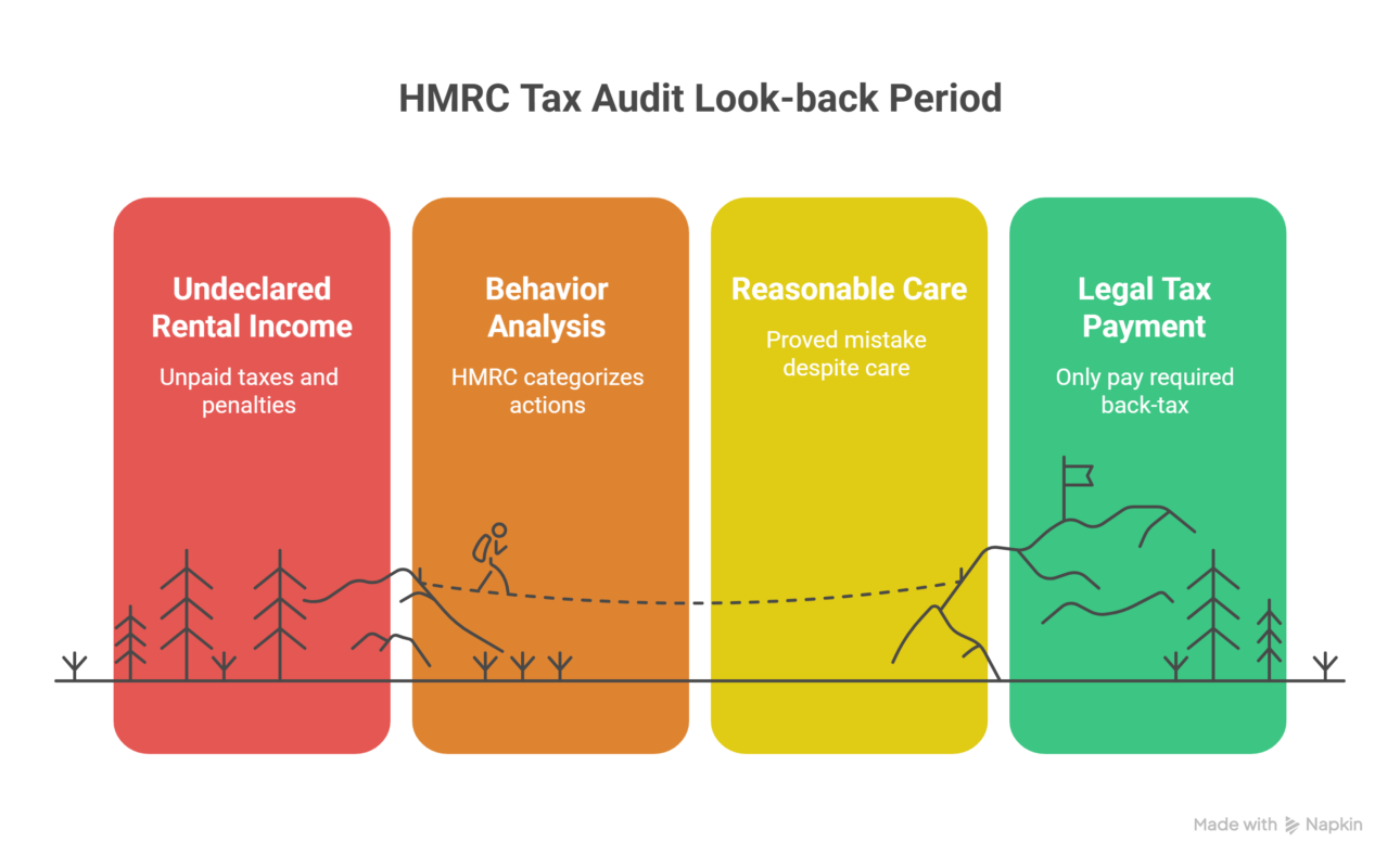 How far back can HMRC audit for let property campaign
